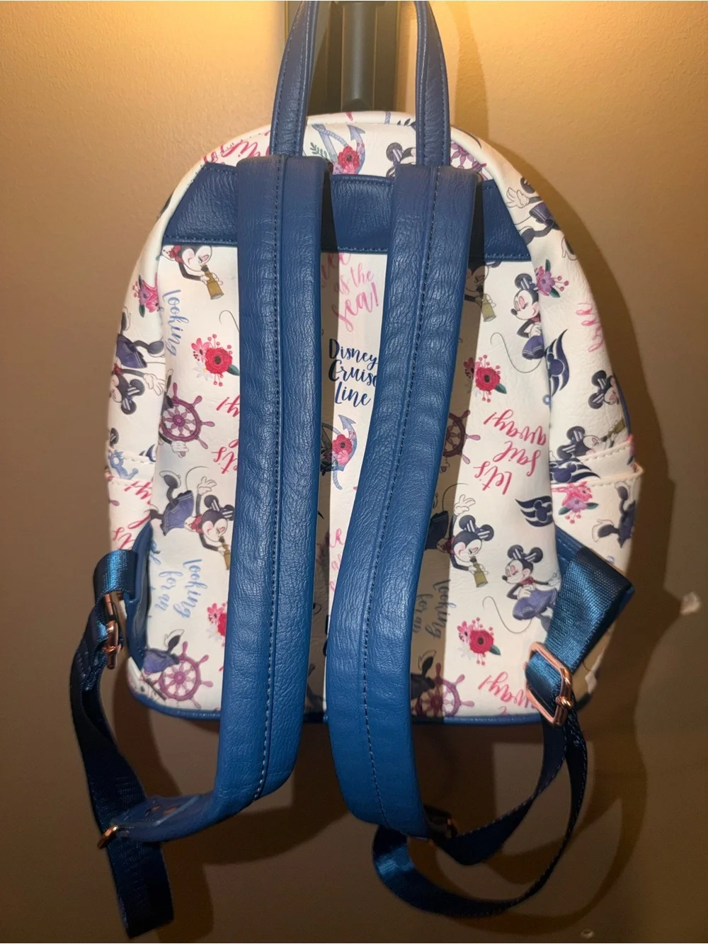 Loungefly Disney Cruise “Nautical Minnie Mouse” Mini Backpack